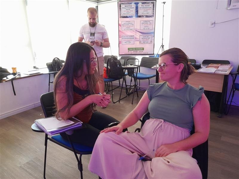 Exercício prático na Formação Practitioner em PNL na Vila Mariana